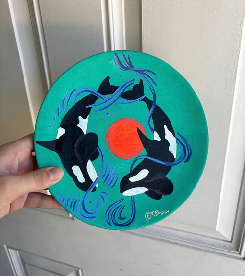 "Circles Together" Upcycled Original