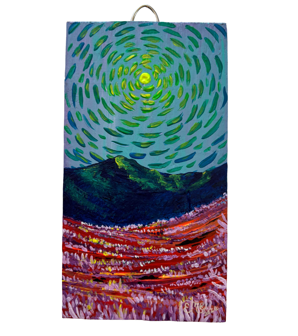 "Mountain Sky Mystery" Upcycled Mini Original