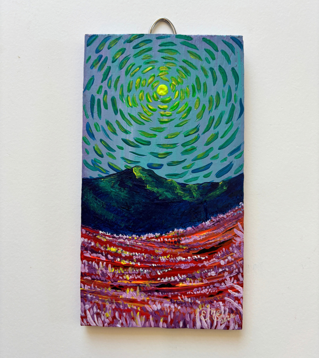"Mountain Sky Mystery" Upcycled Mini Original