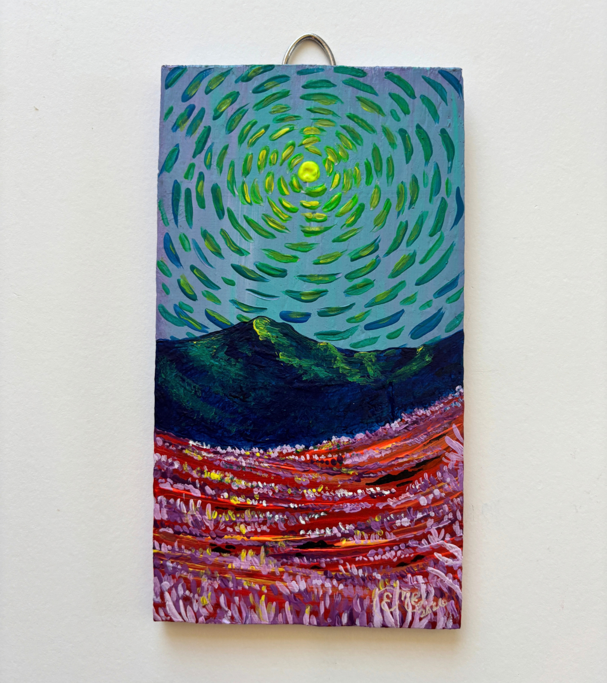 "Mountain Sky Mystery" Upcycled Mini Original