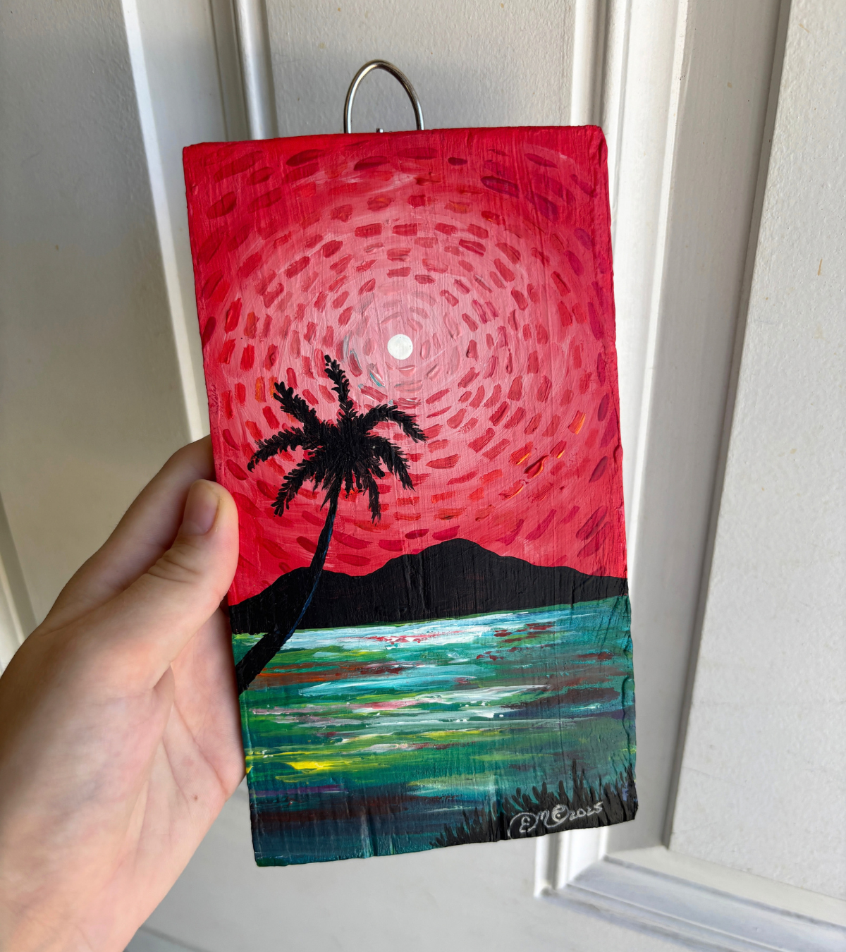 "Lone Palm" Upcycled Mini Original