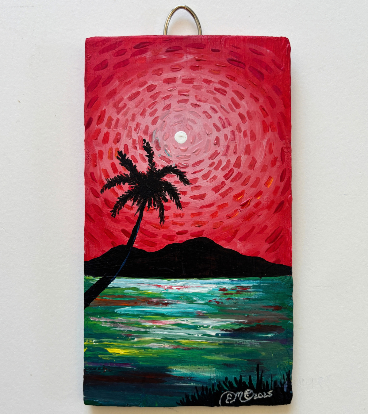 "Lone Palm" Upcycled Mini Original