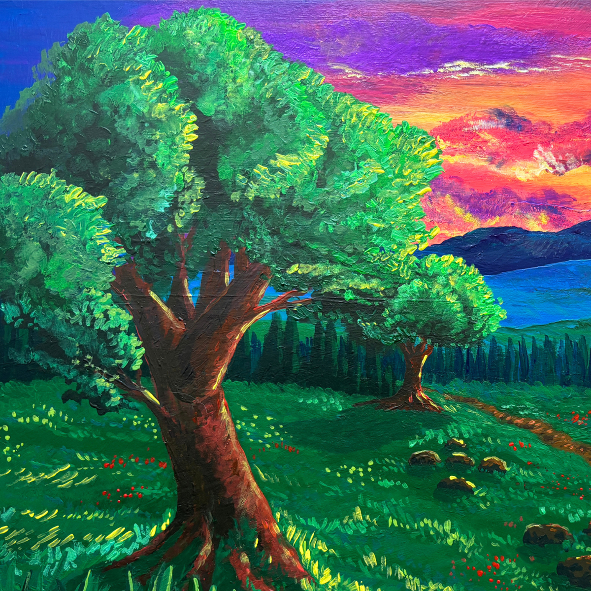 "Meadow Pathway" Original Upcycled