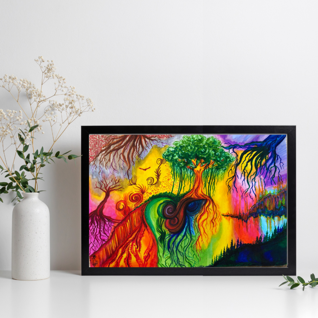 12x18 Inches "Cosmic Tree Meltdown" Print