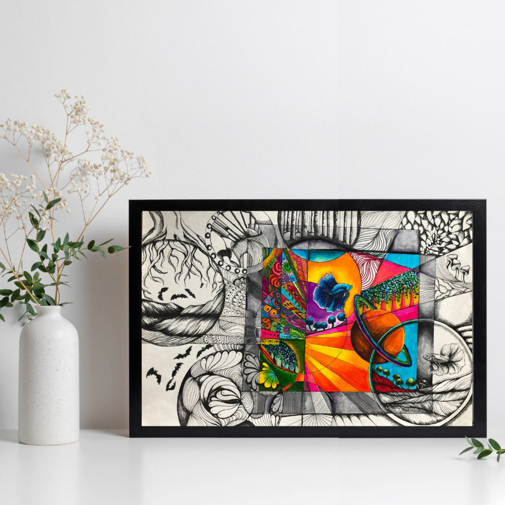 12x18 Inches "Zendangle Freedom" Print