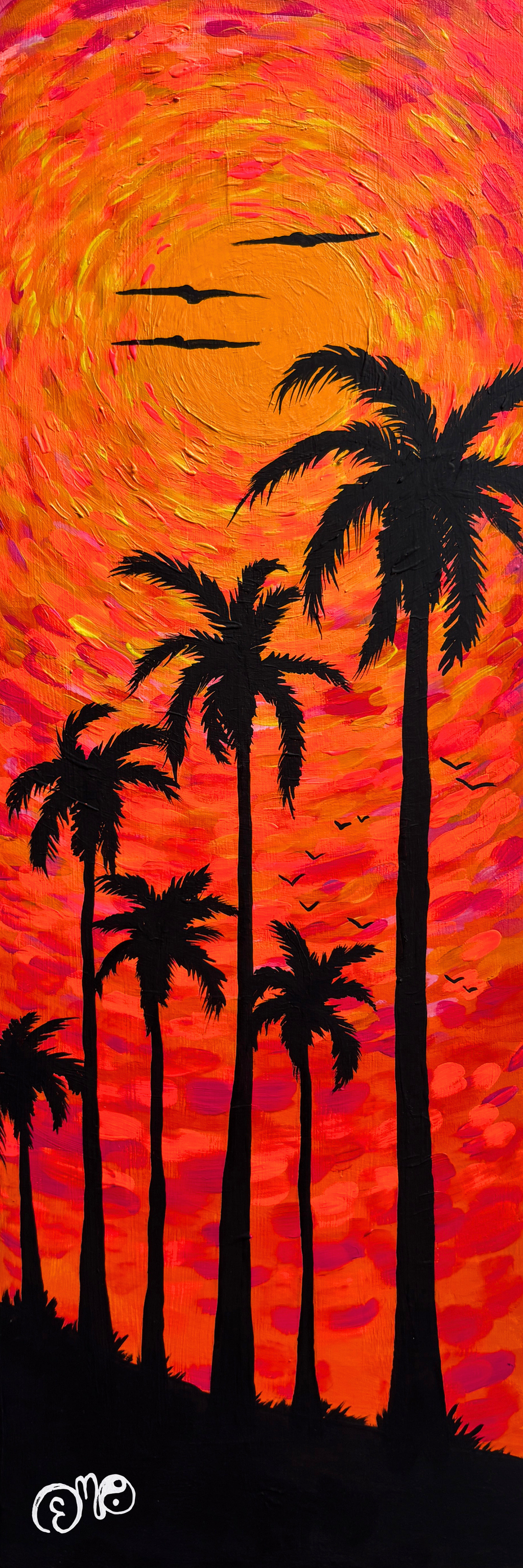 12" Mini Print "Sunset in the Trees"