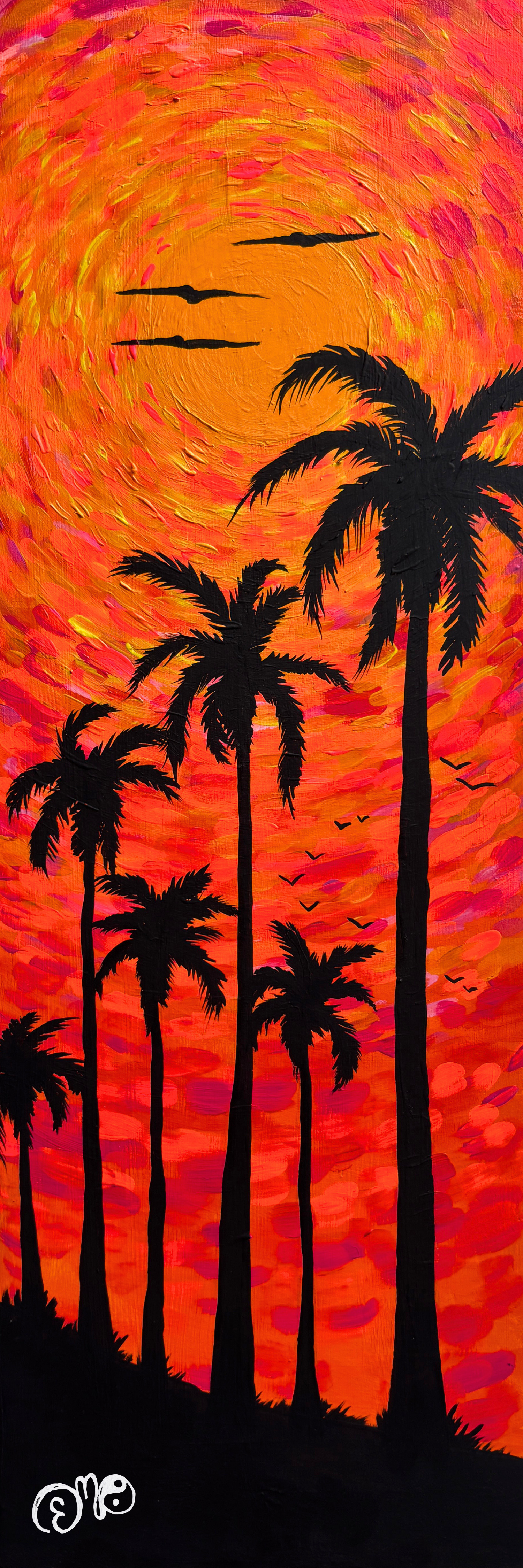 12" Mini Print "Sunset in the Trees"