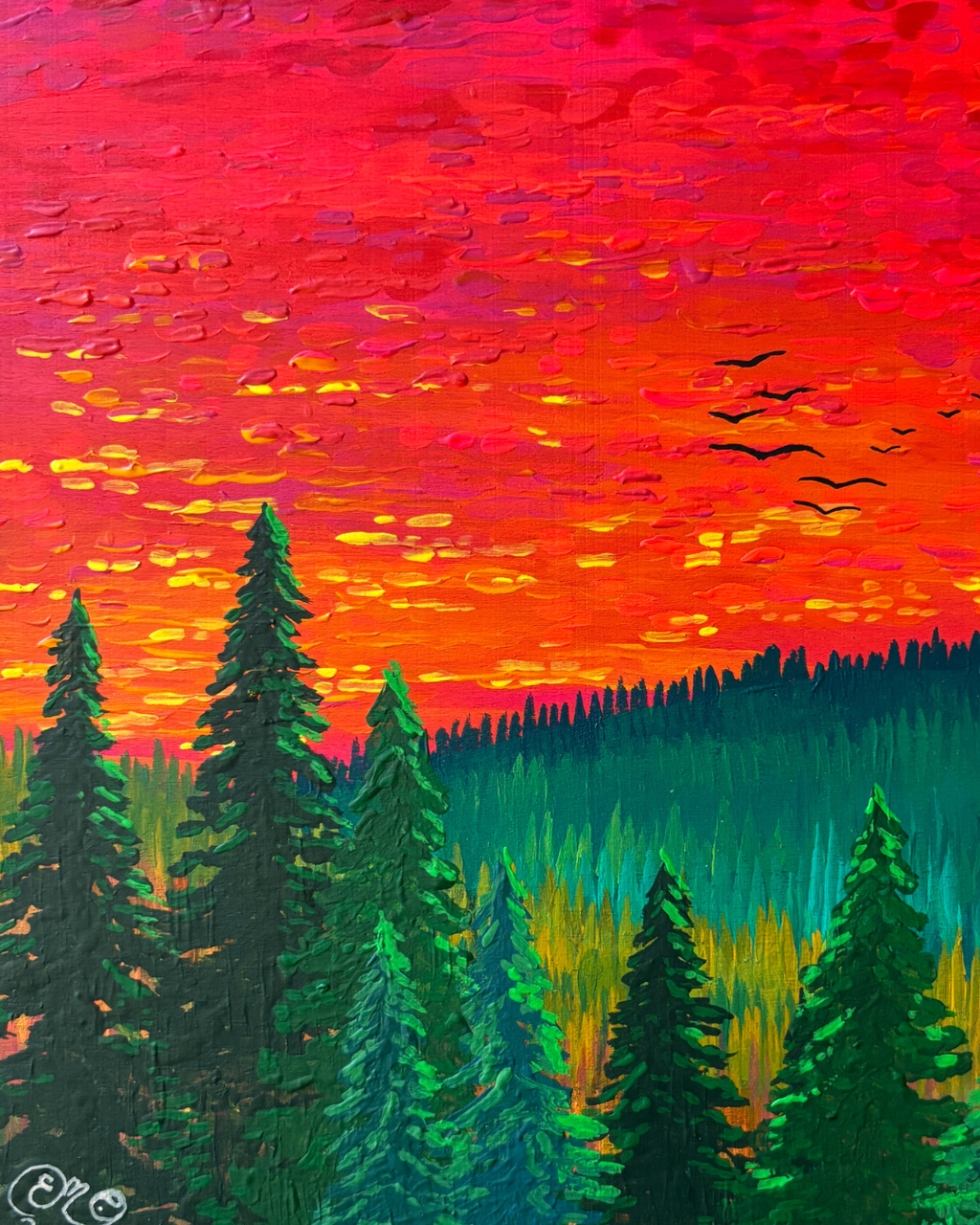 "Sunset in the Pine Mountains"