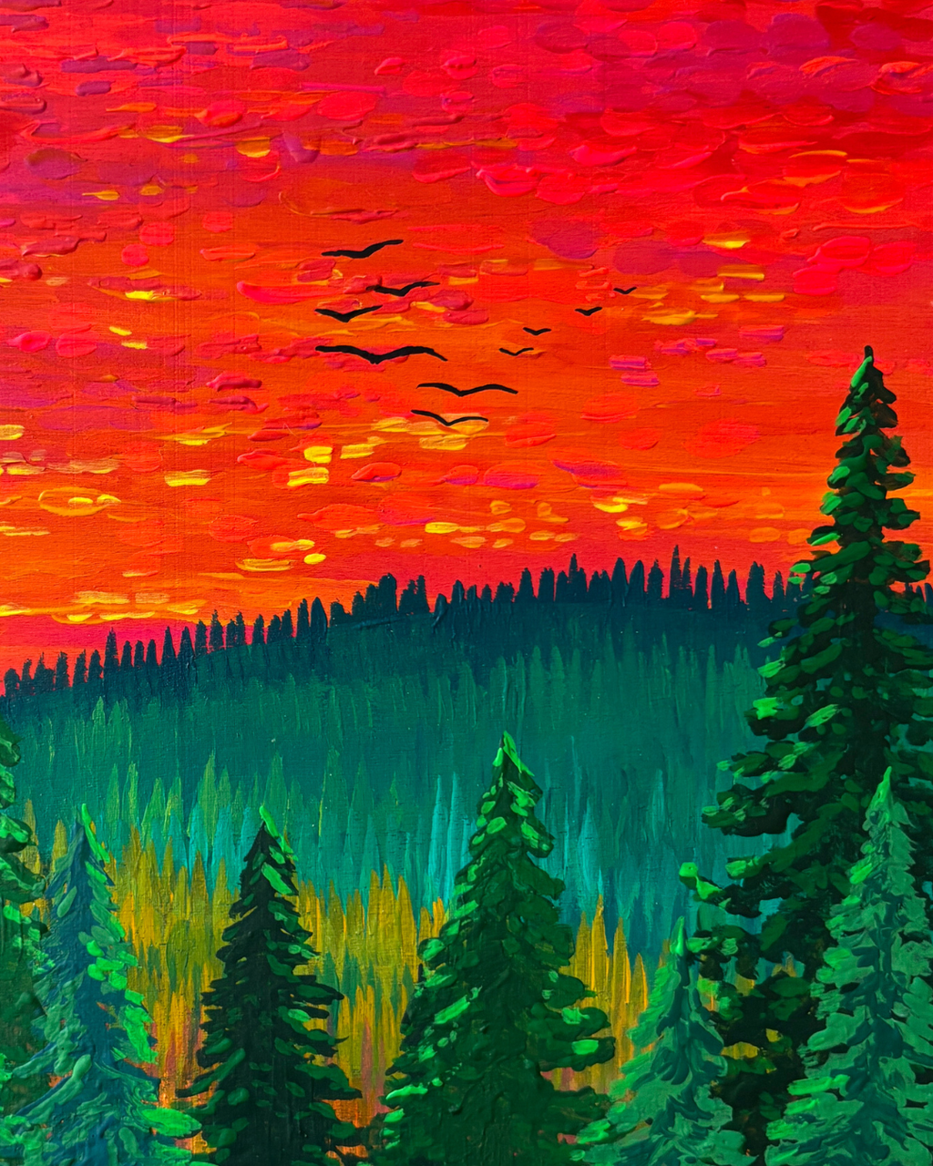 "Sunset in the Pine Mountains"
