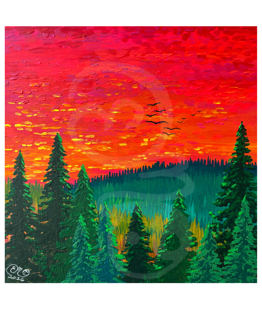 "Sunset in the Pine Mountains"
