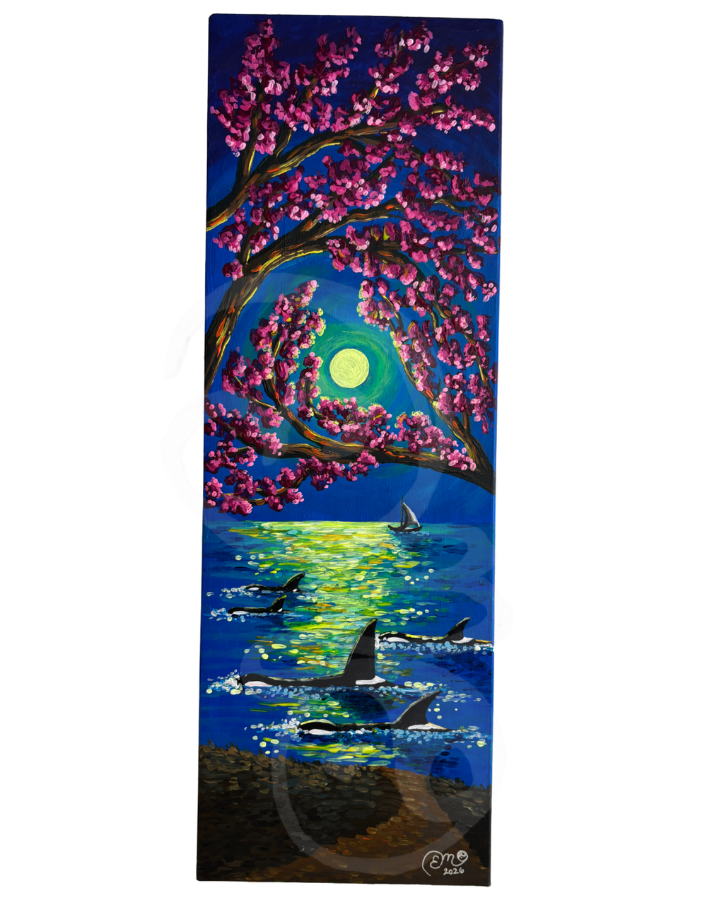 "Cherry Blossom Moonlight" Original