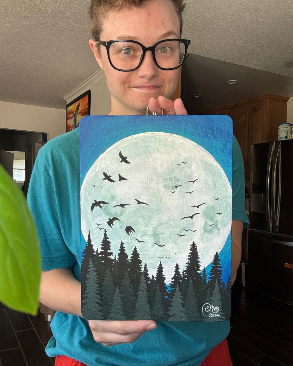 "Midnight Migration" Original Upcycled